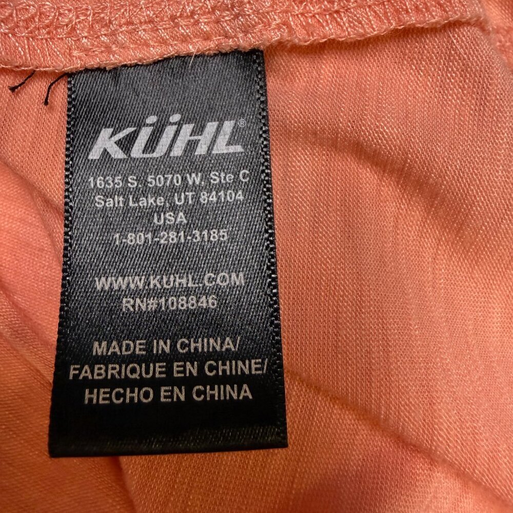 KÜHL Women’s Sora Twist Tank Top Medium Orange Heather EUC - Picture 6 of 11